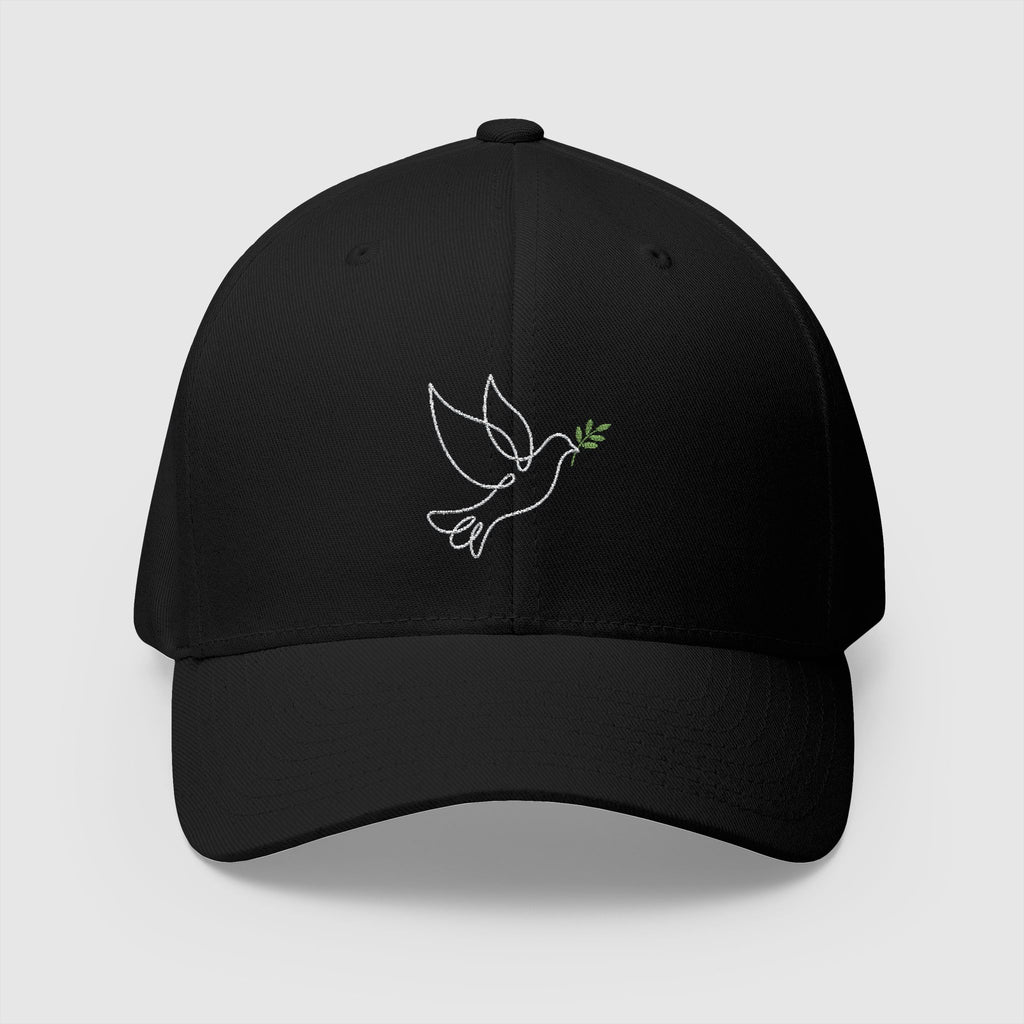 Peace dove Embroidery Cap