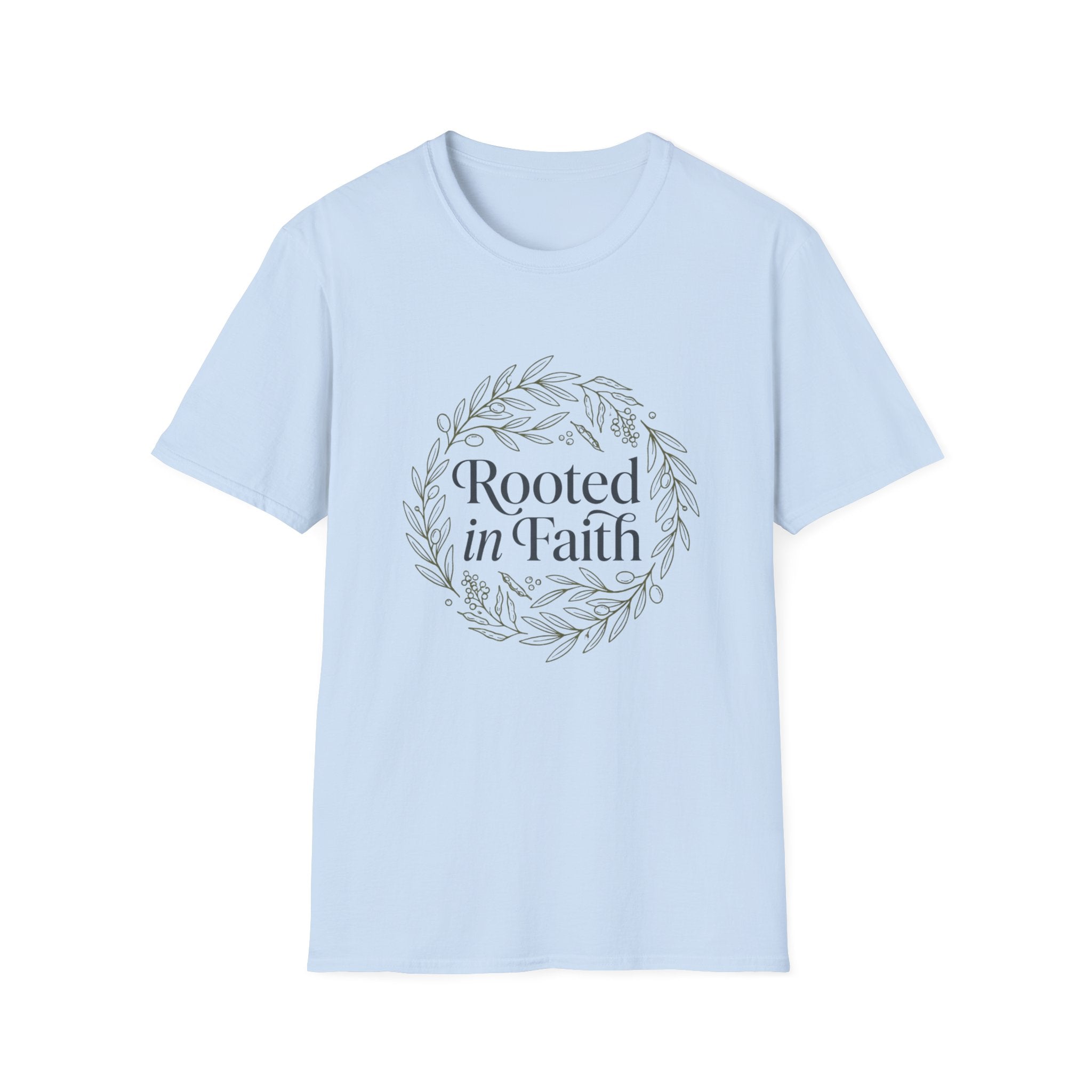 Rooted in faith - Circle design T-shirt
