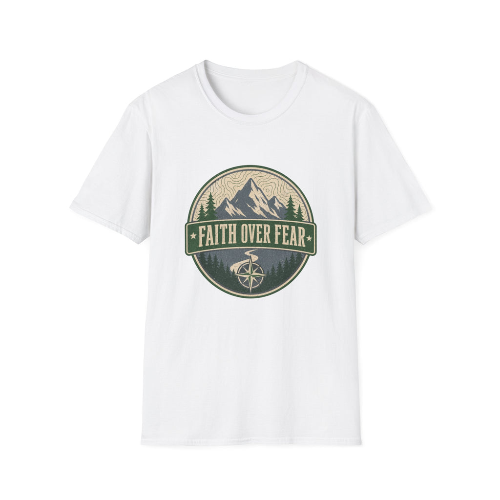 Faith over fear - mountains design T-shirt