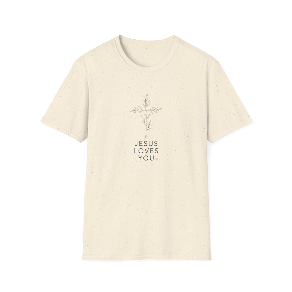 Jesus loves you - Plant - Cross T-shirt