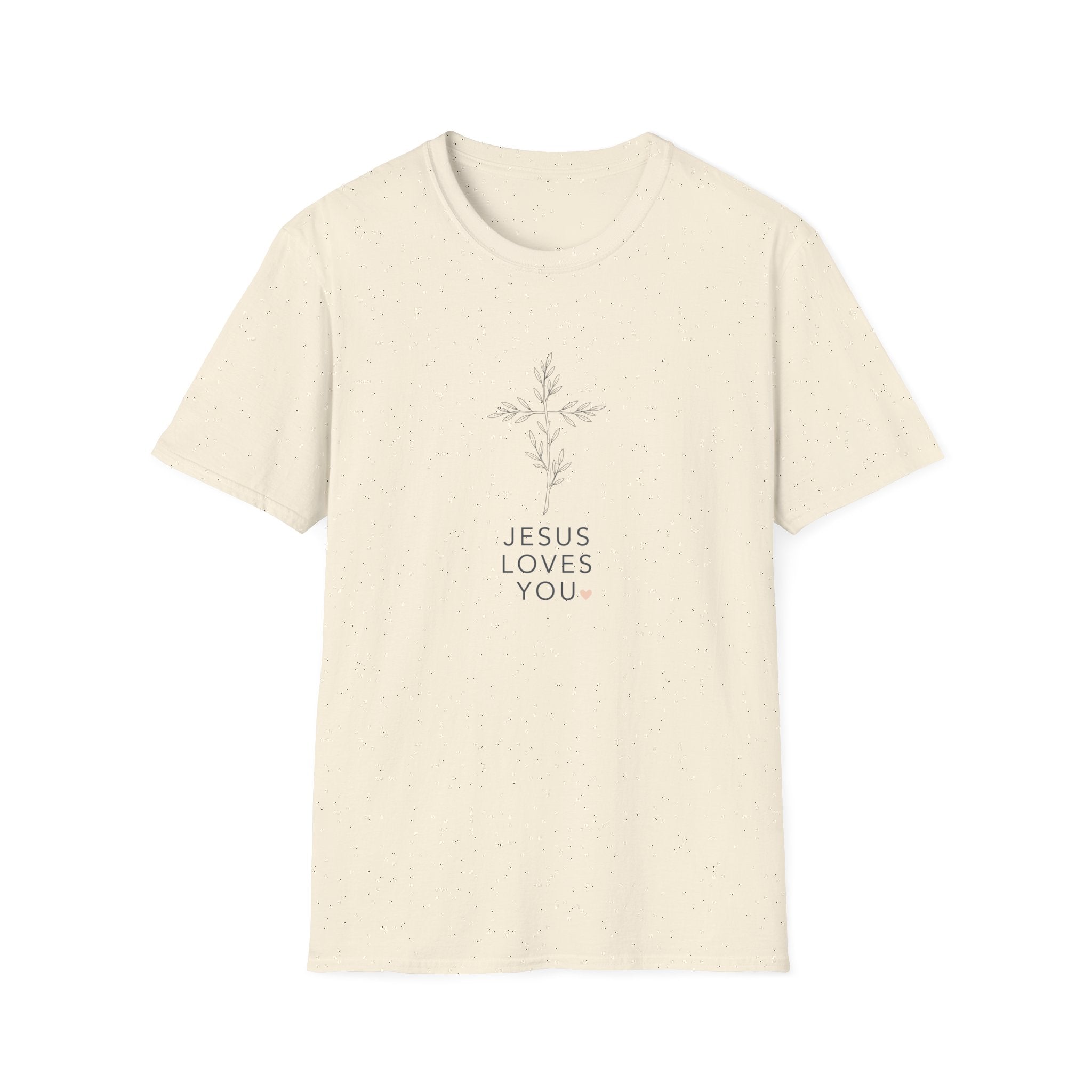 Jesus loves you - Plant - Cross T-shirt