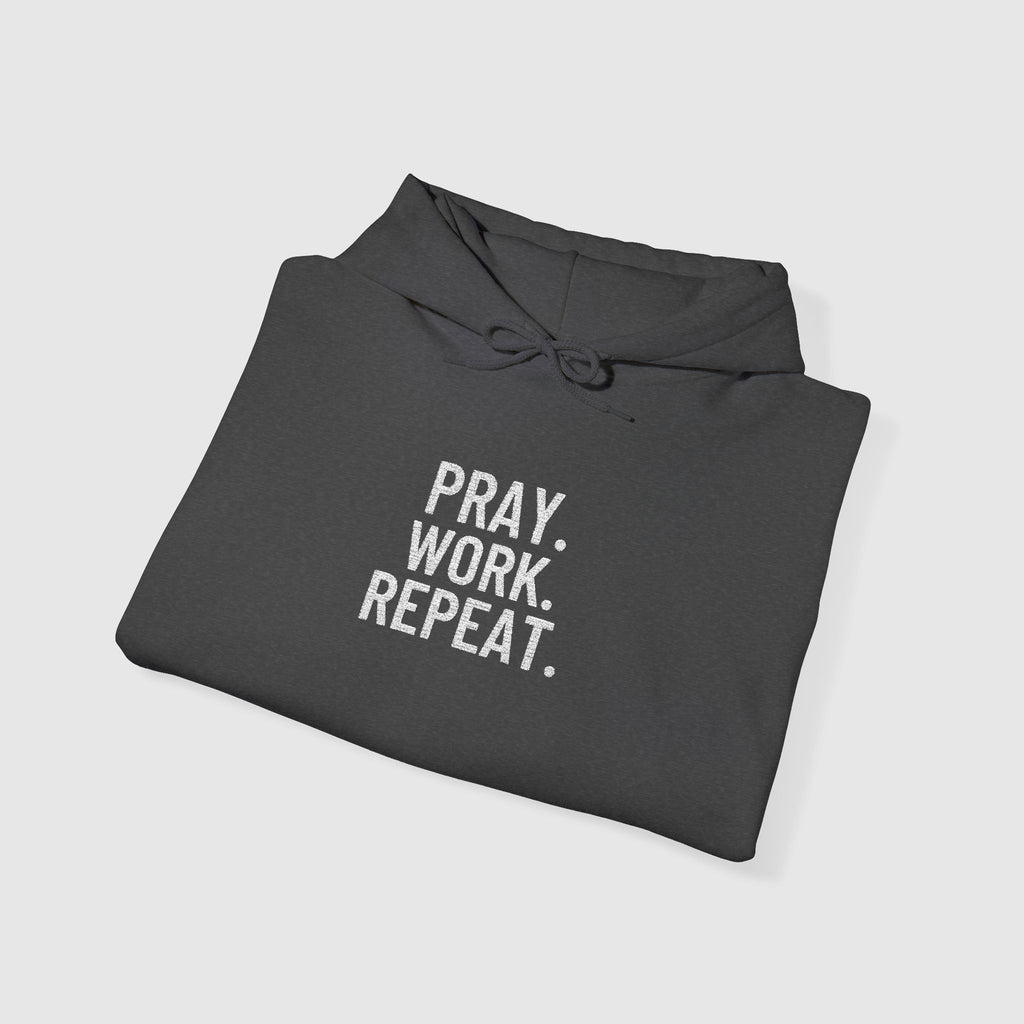 Pray. Work. Repeat. Embroidery Sweatshirt