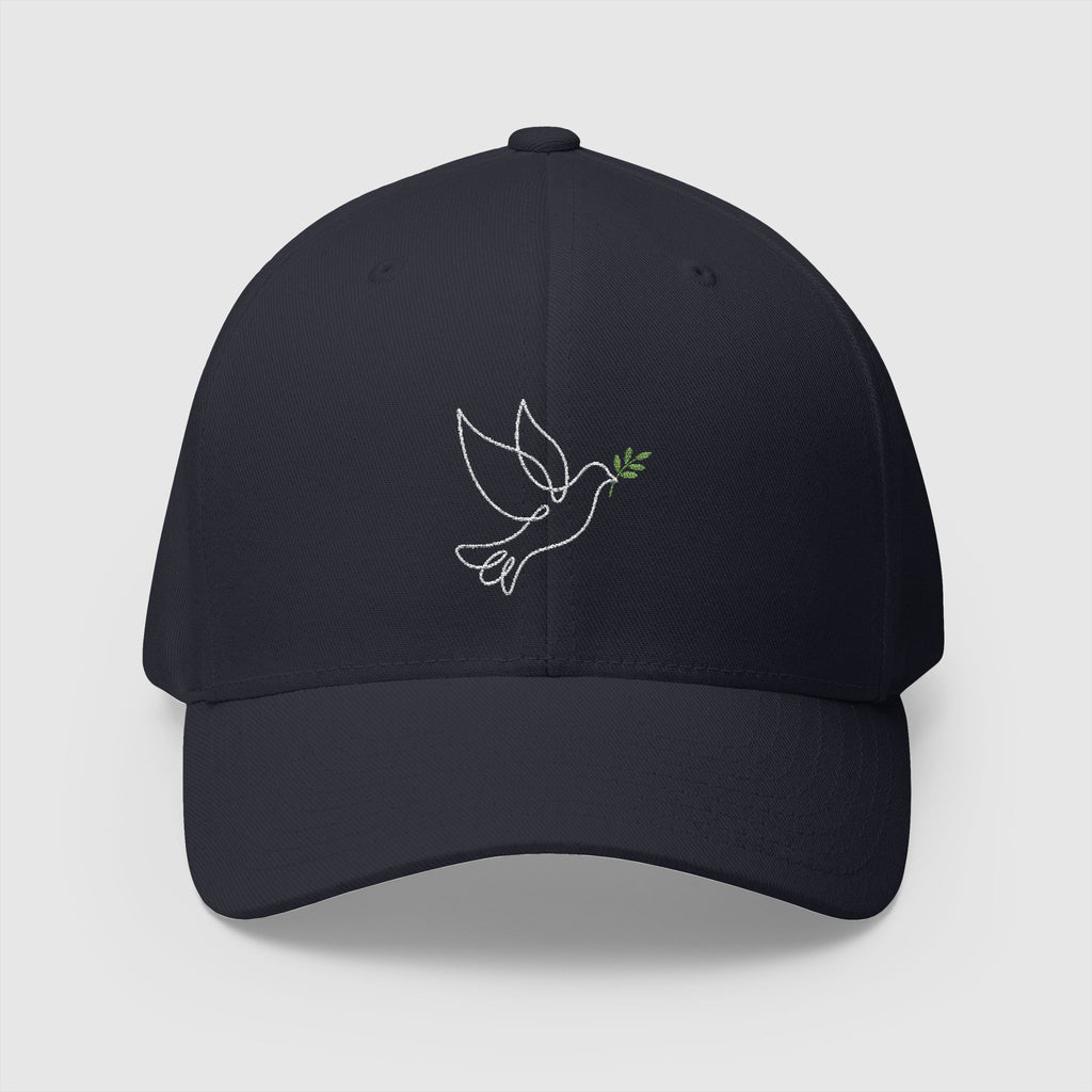 Peace dove Embroidery Cap