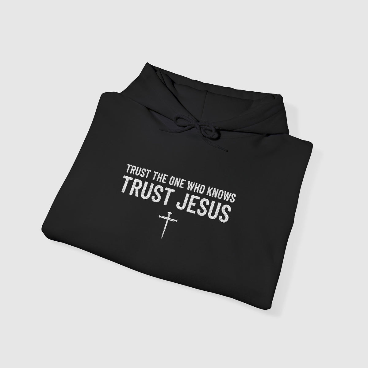 Trust Jesus Embroidery Sweatshirt