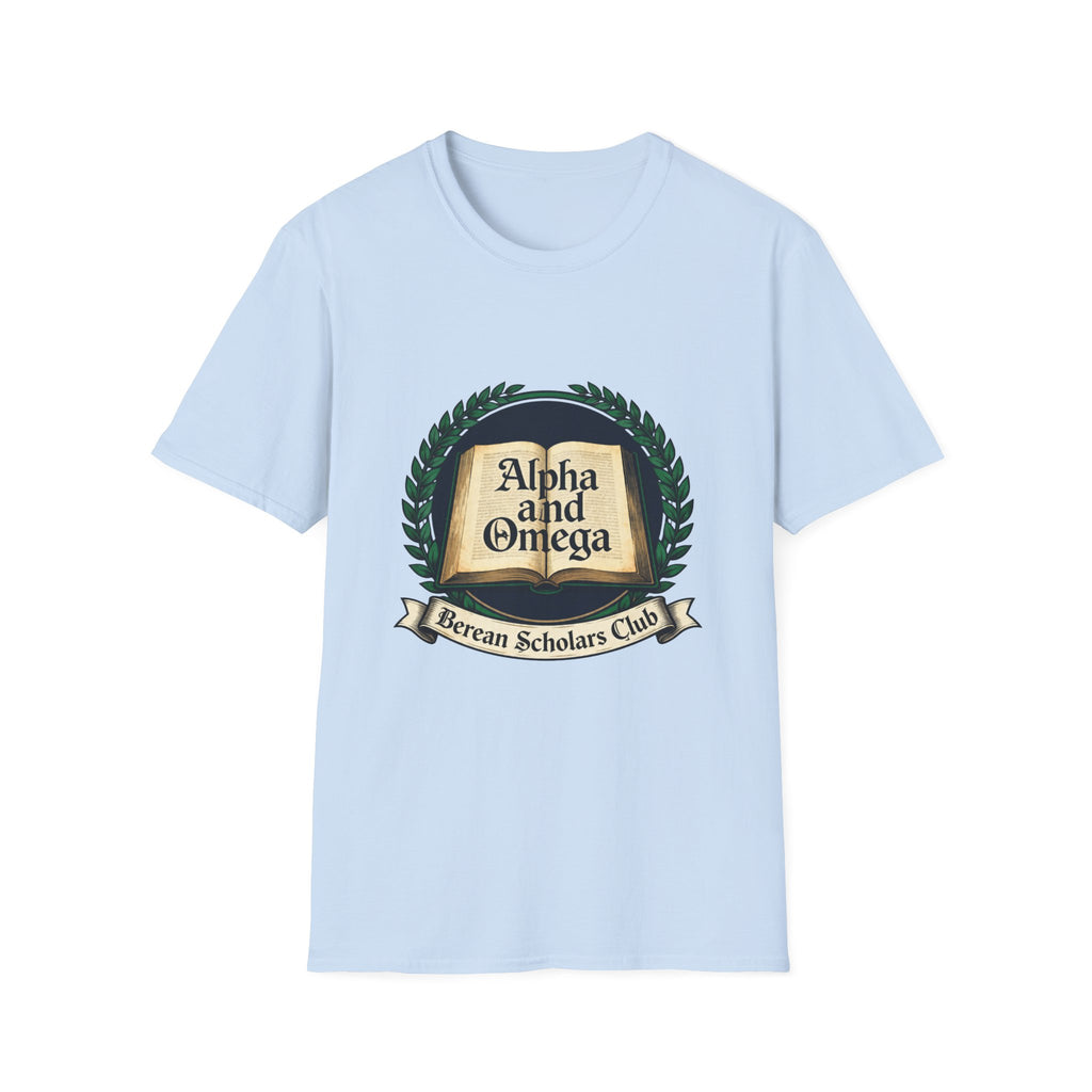 Alpha and omega - Berean scholars club T-shirt