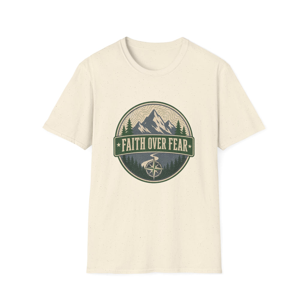 Faith over fear - mountains design T-shirt