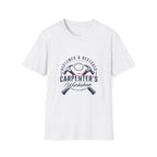 Redeemed & restored - the carpenter's workshop T-shirt