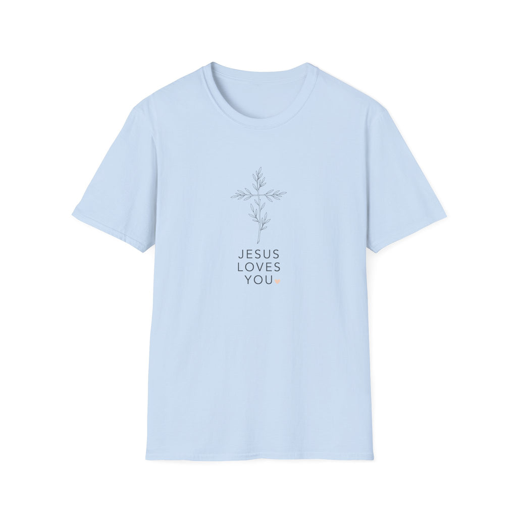 Jesus loves you - Plant - Cross T-shirt
