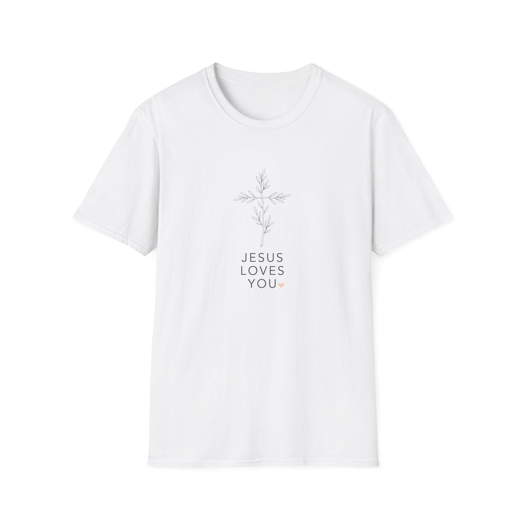 Jesus loves you - Plant - Cross T-shirt
