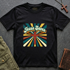 Jesus saves colorful cross T-shirt