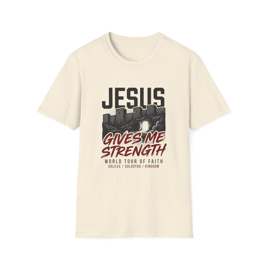 Jesus gives me strength - World tour of faith T-shirt