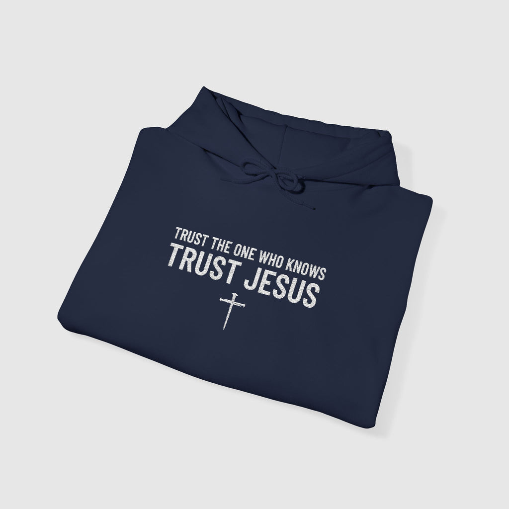 Trust Jesus Embroidery Sweatshirt