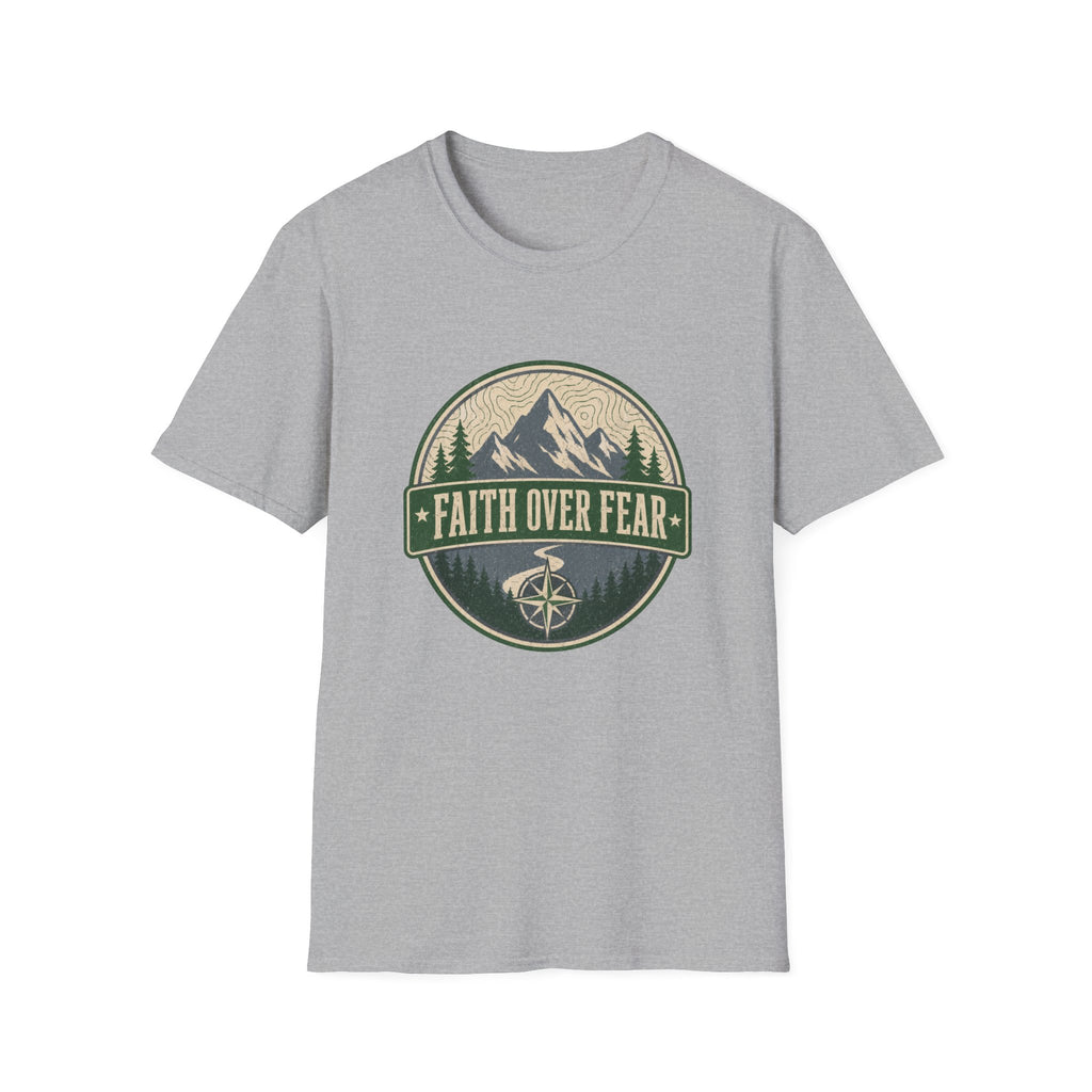 Faith over fear - mountains design T-shirt