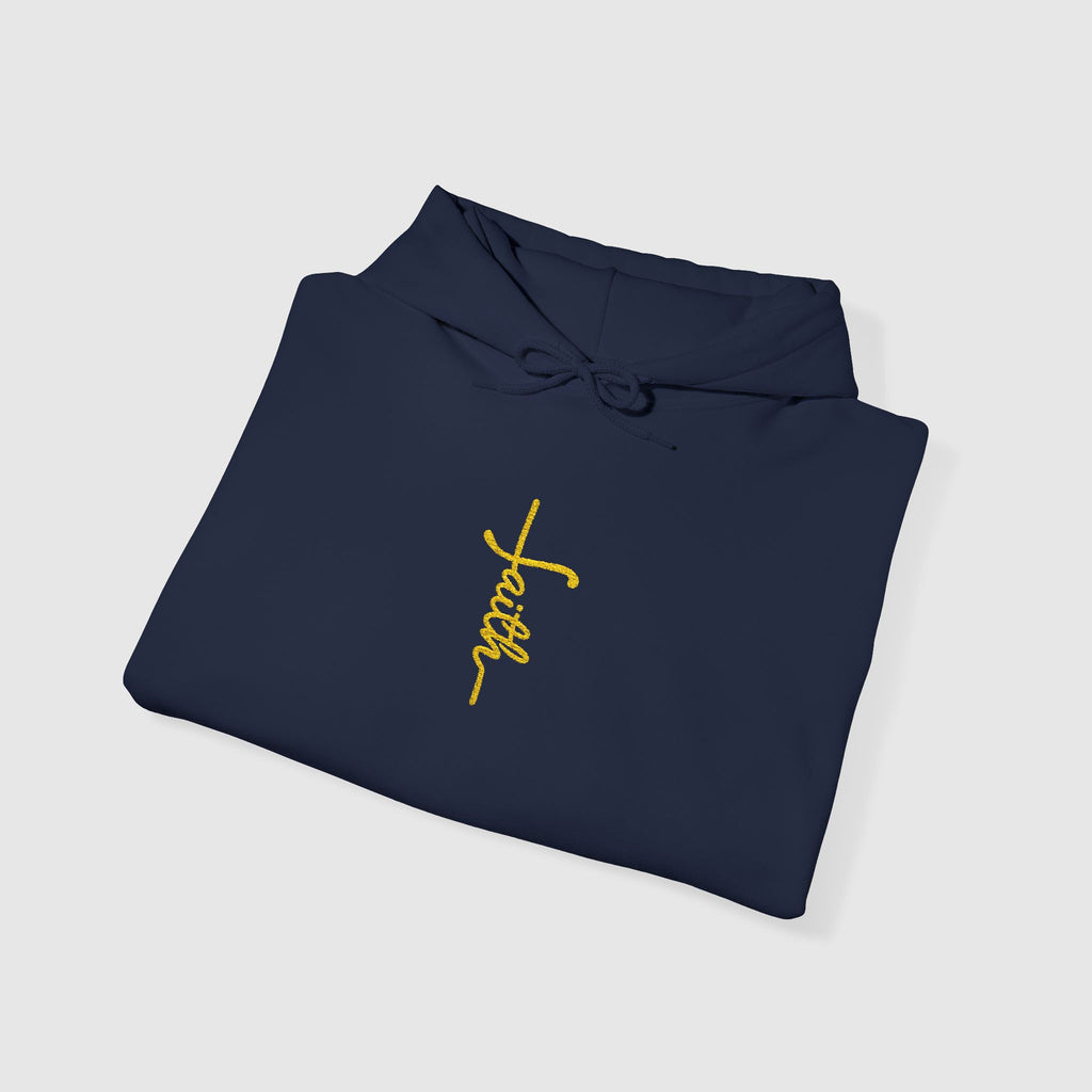 Faith Cross Embroidery Sweatshirt