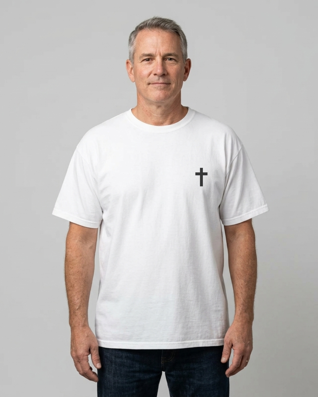 Small chest cross T-shirt