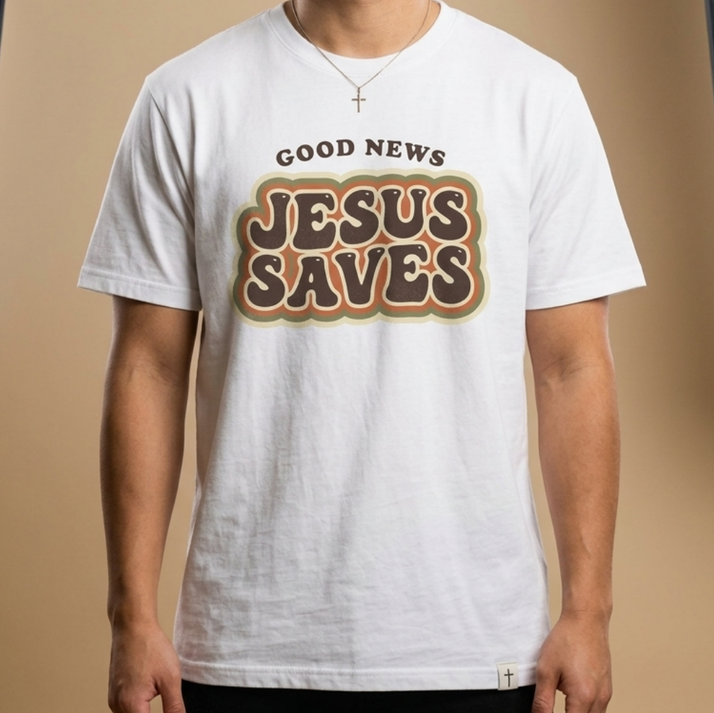 Good news, Jesus saves T-shirt