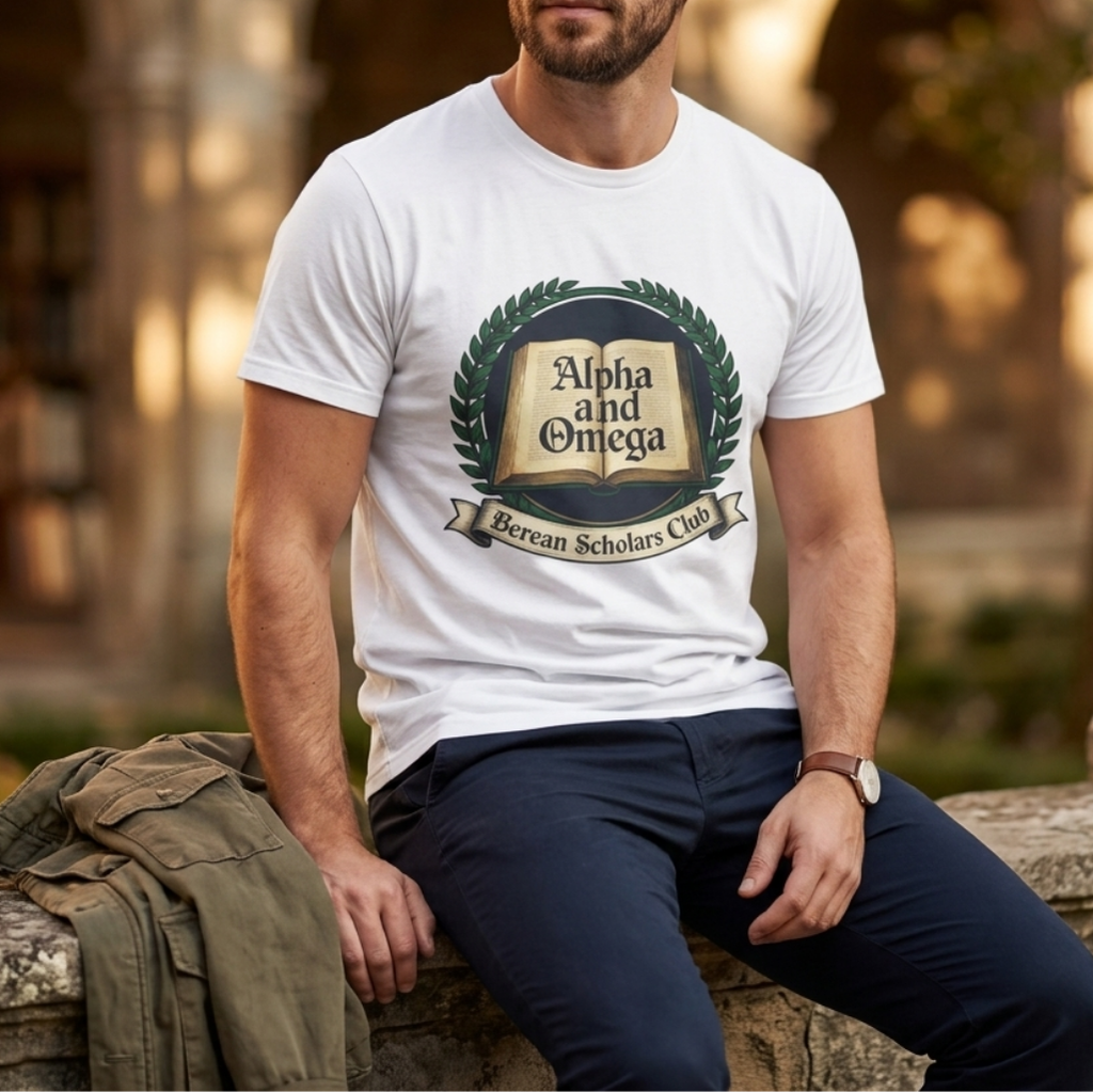 Alpha and omega - Berean scholars club T-shirt