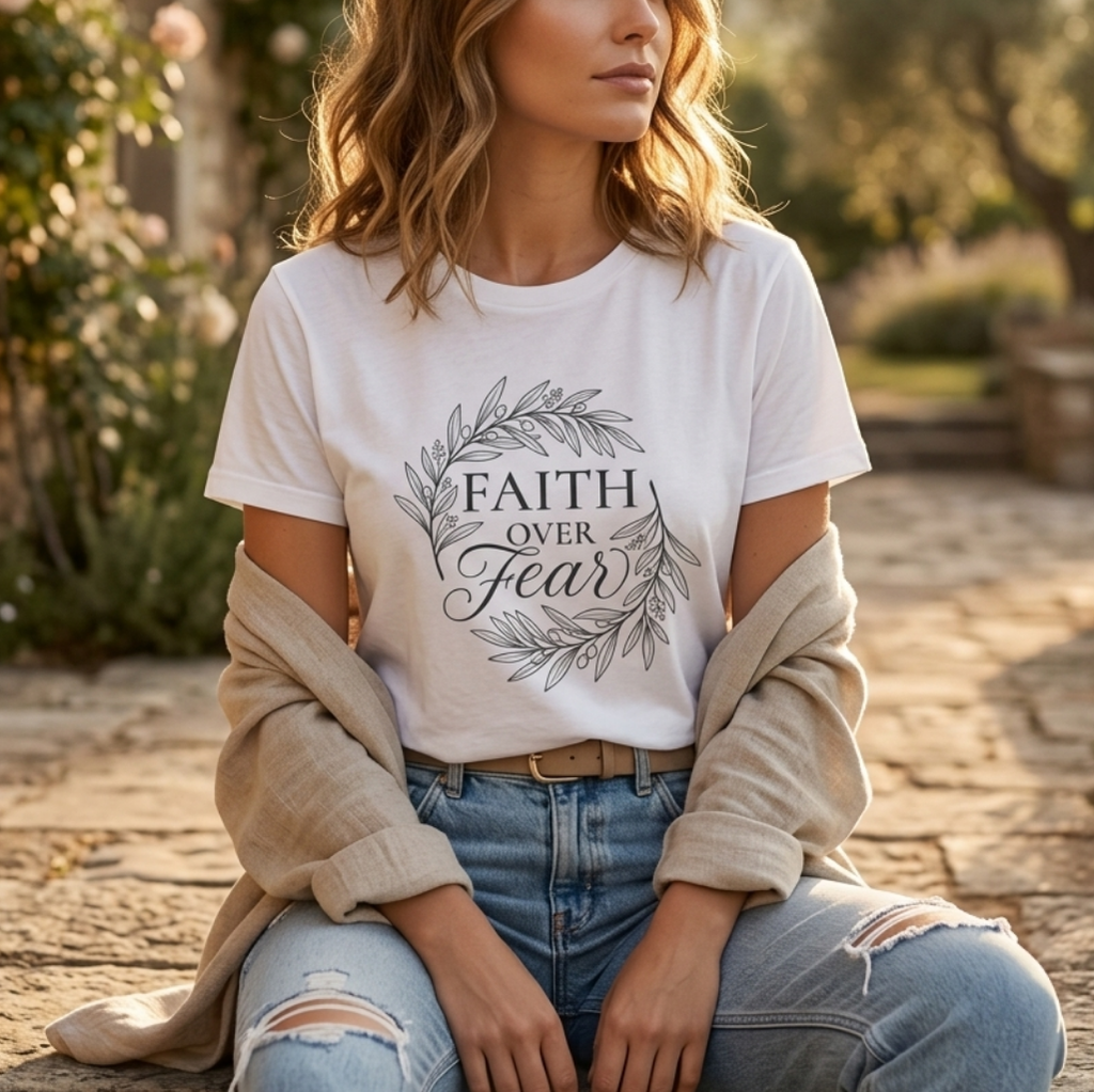 Faith over fear design T-shirt
