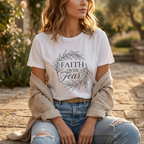 Faith over fear design T-shirt