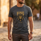 King of kings - golden lion design T-shirt