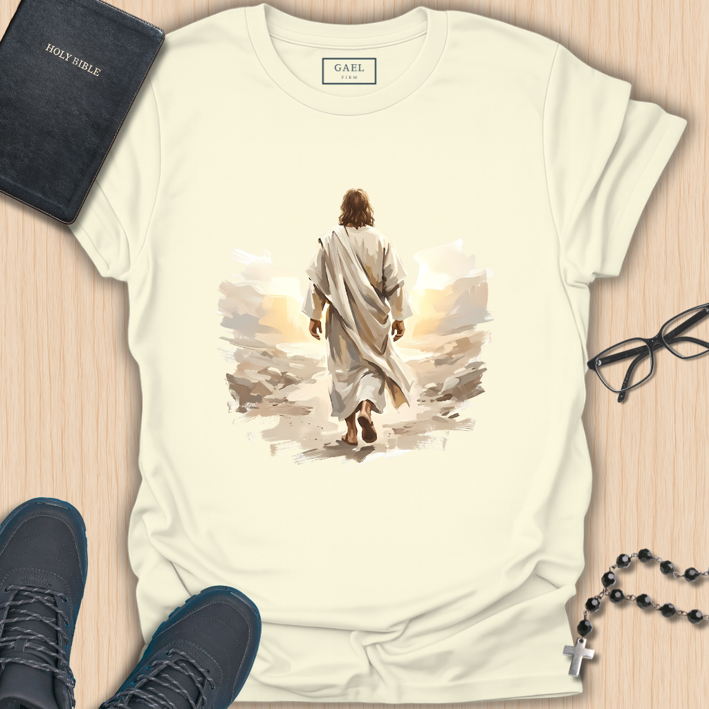 He Walked First T-shirt