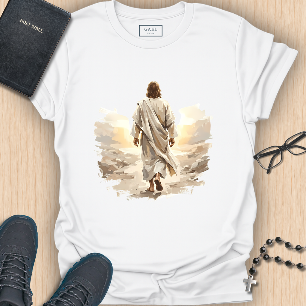 He Walked First T-shirt