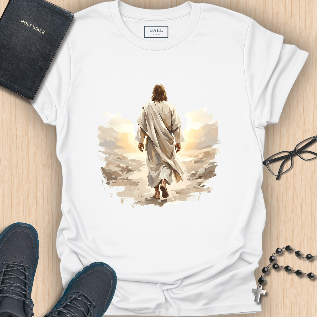 He Walked First T-shirt
