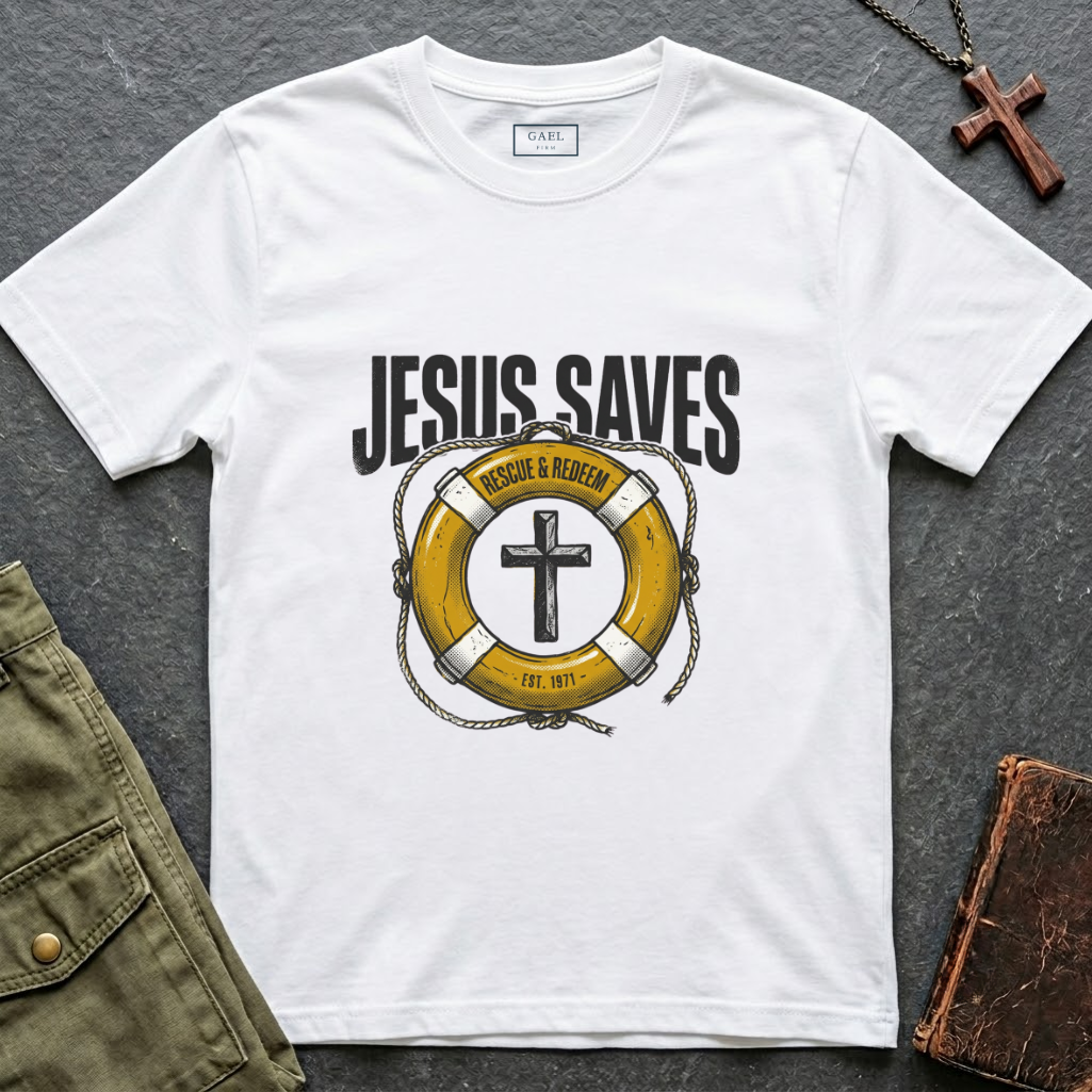 Jesus saves rescue & redeem T-shirt