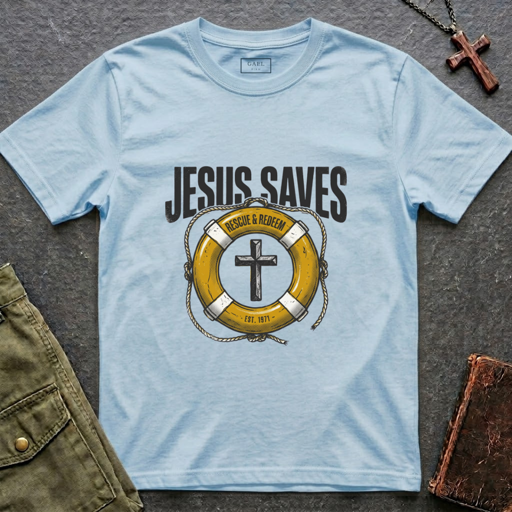 Jesus saves rescue & redeem T-shirt