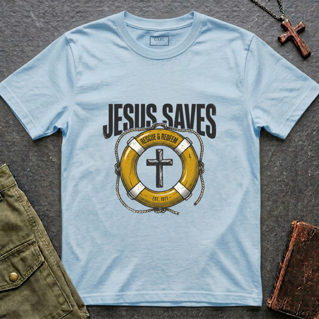 Jesus saves rescue & redeem T-shirt