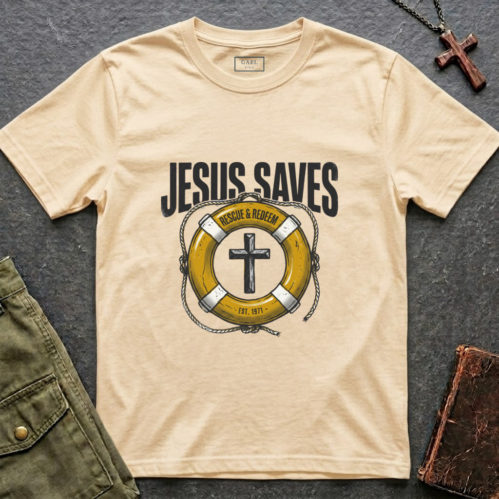 Jesus saves rescue & redeem T-shirt