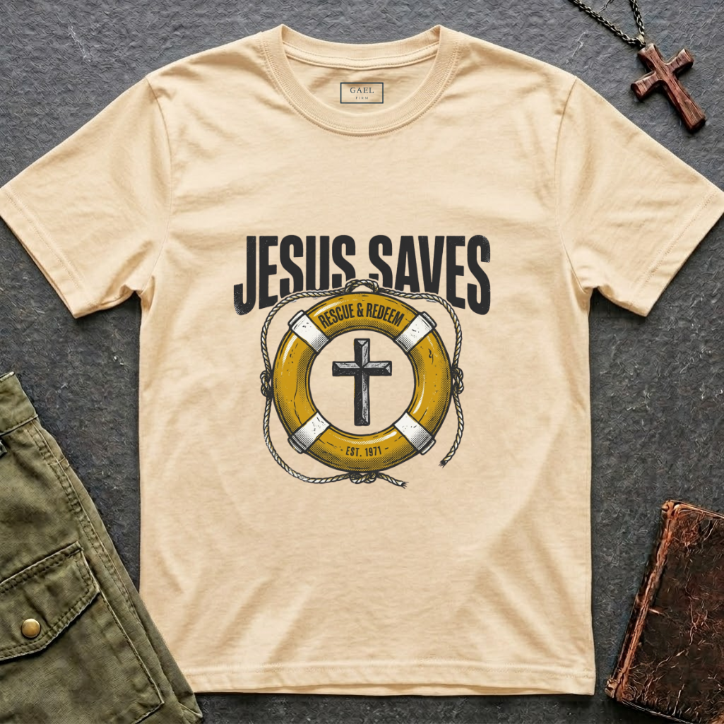 Jesus saves rescue & redeem T-shirt
