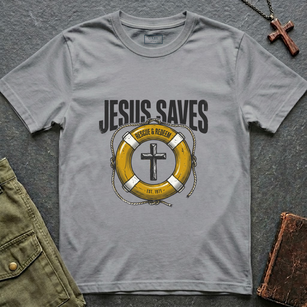 Jesus saves rescue & redeem T-shirt