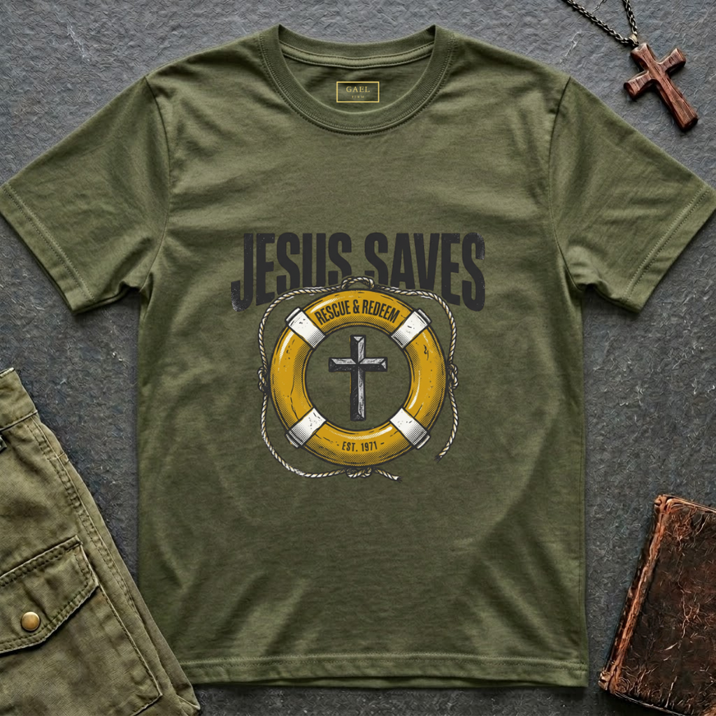 Jesus saves rescue & redeem T-shirt