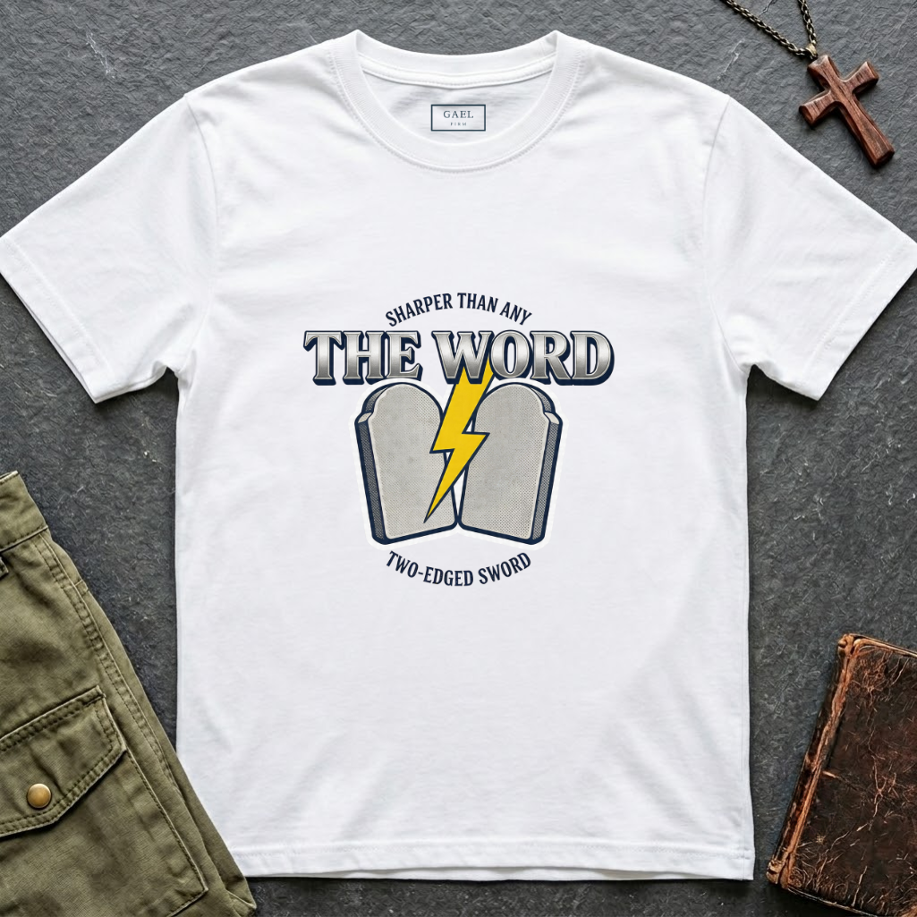 The word, sharper than any two-edged sword T-shirt