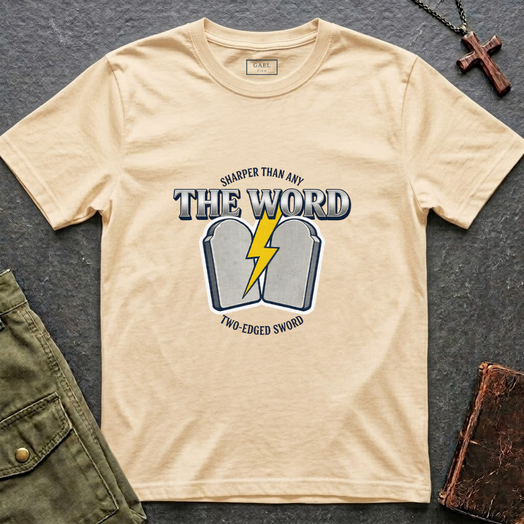 The word, sharper than any two-edged sword T-shirt