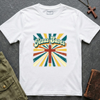 Jesus saves colorful cross T-shirt