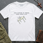 Stop sitting at tables Jesus would flip T-shirt
