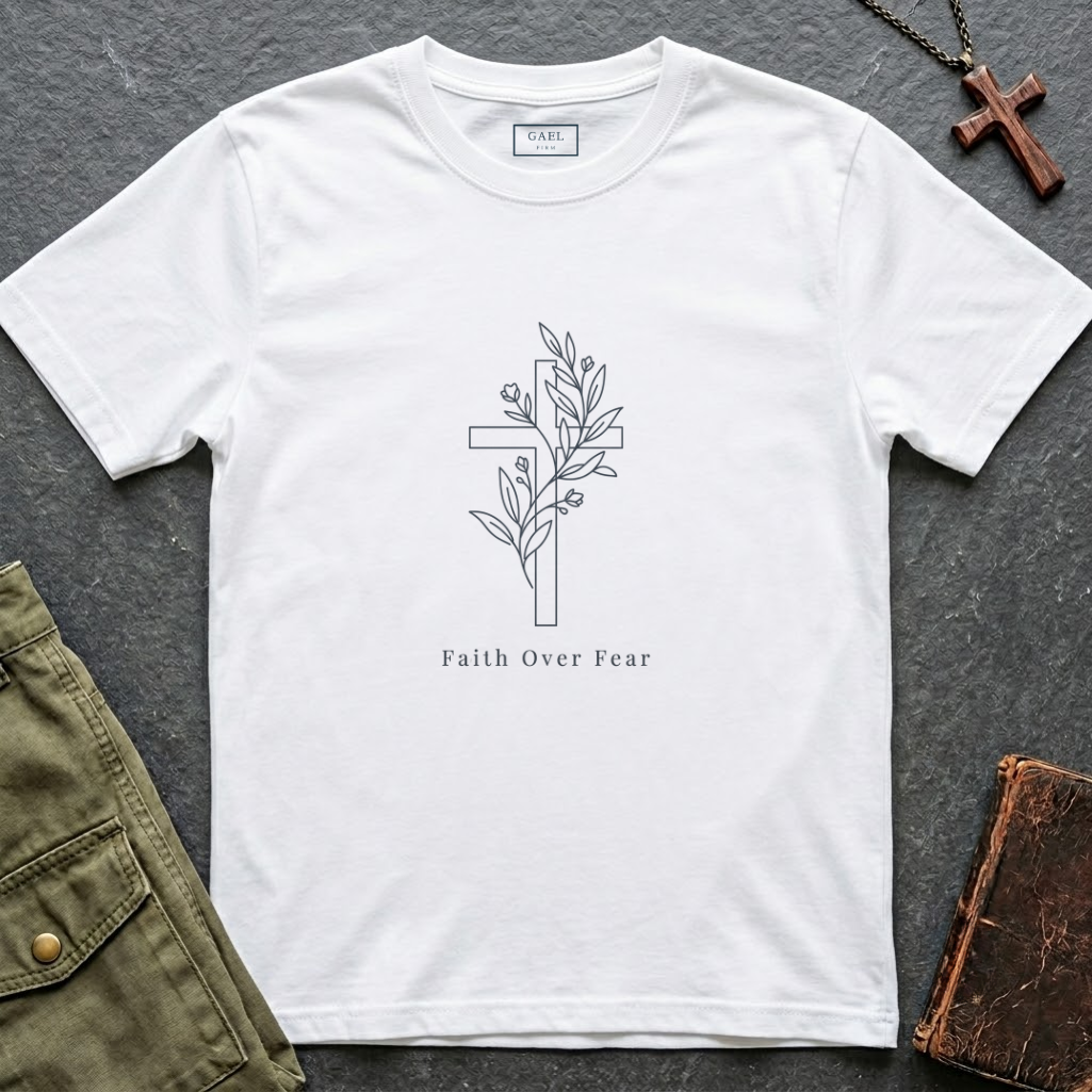 Faith over fear - Cross T-shirt