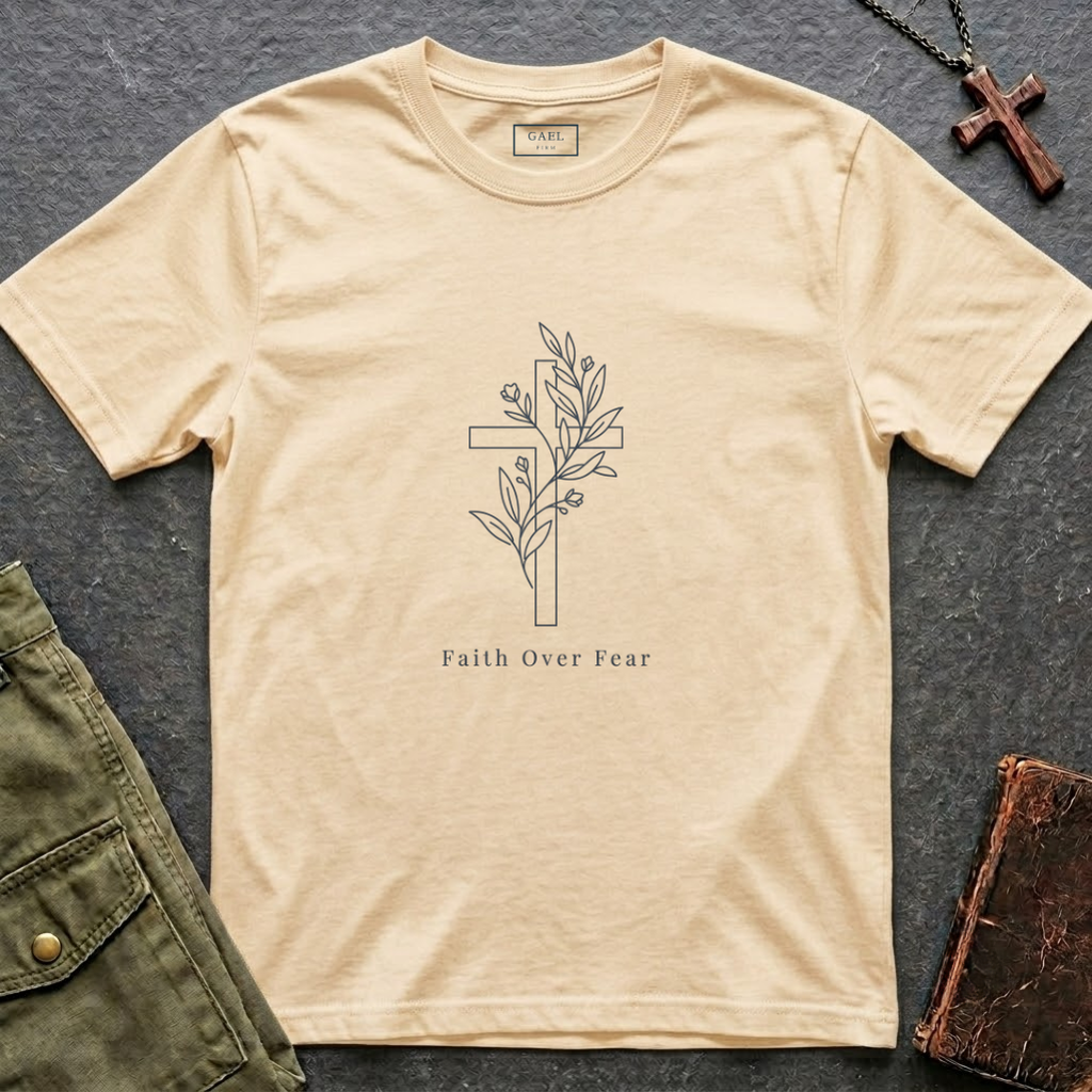 Faith over fear - Cross T-shirt