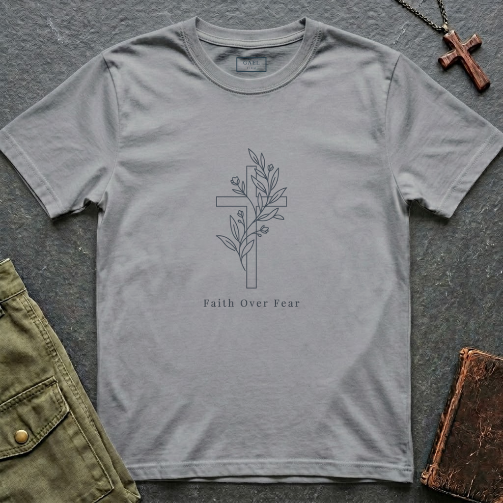 Faith over fear - Cross T-shirt