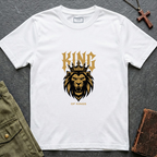 King of kings - golden lion design T-shirt