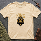King of kings - golden lion design T-shirt