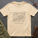 He leads me beside still waters T-shirt