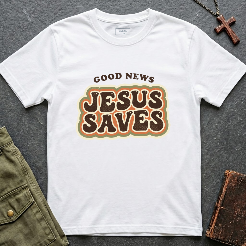Good news, Jesus saves T-shirt
