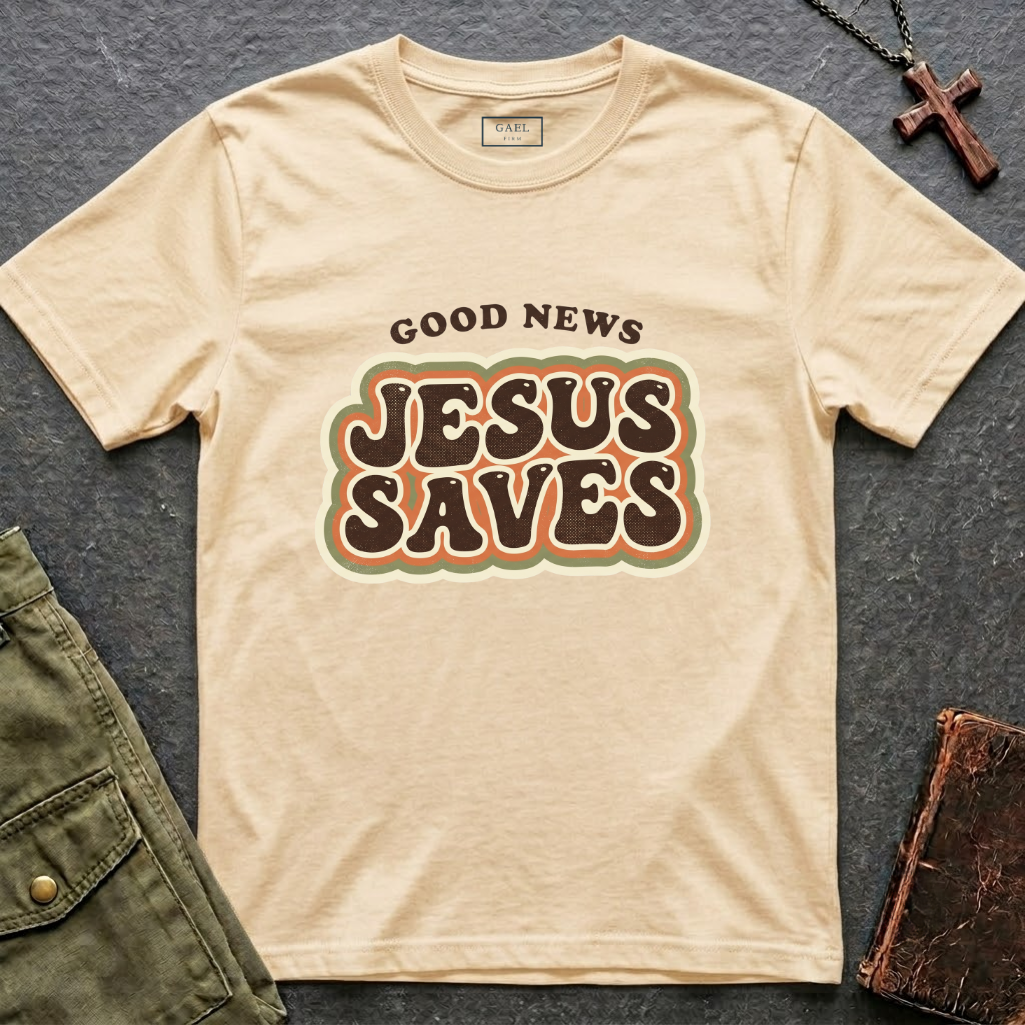 Good news, Jesus saves T-shirt