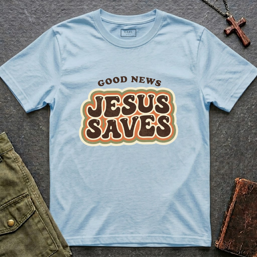 Good news, Jesus saves T-shirt