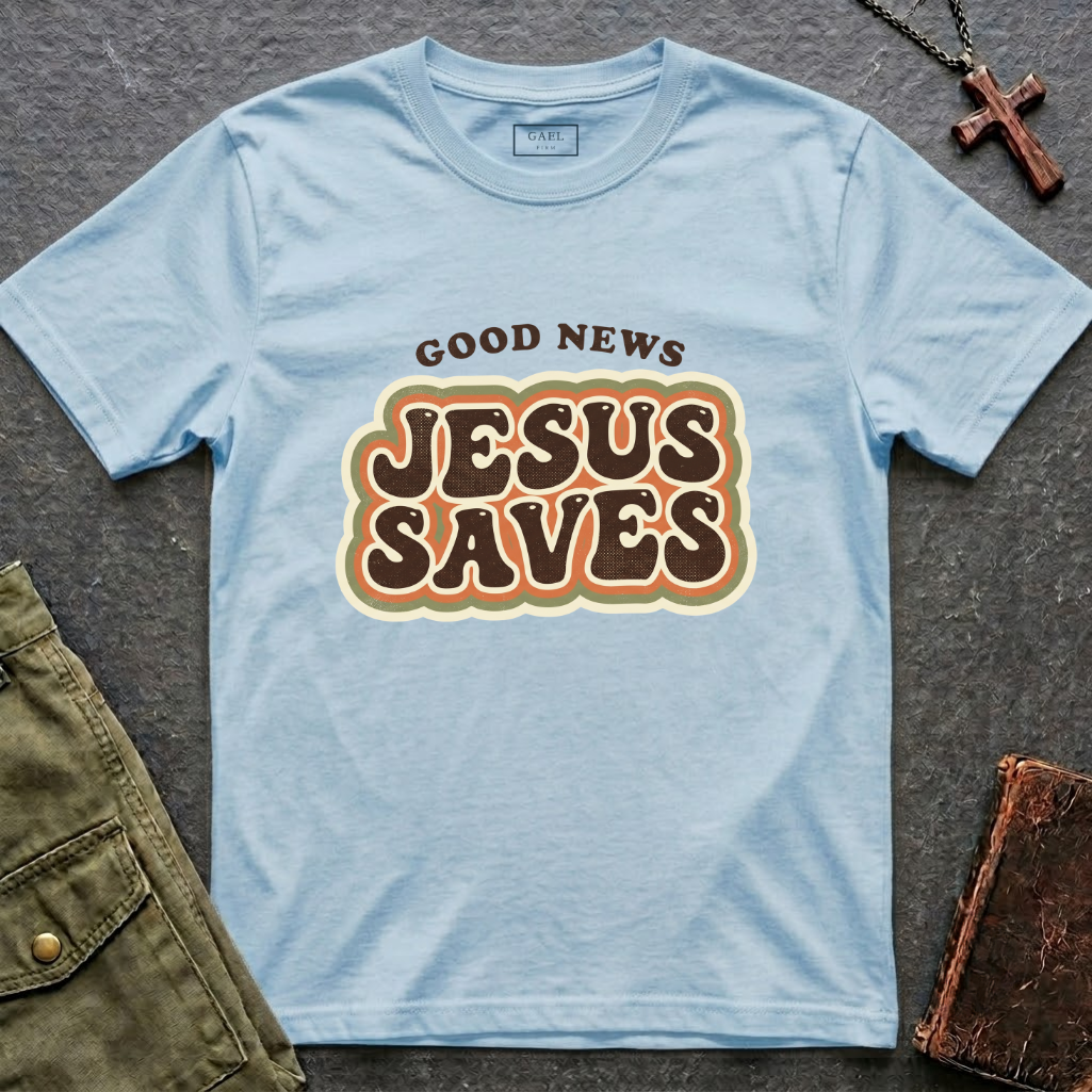 Good news, Jesus saves T-shirt