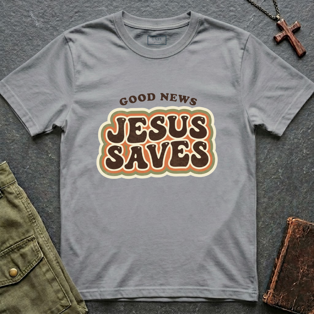 Good news, Jesus saves T-shirt