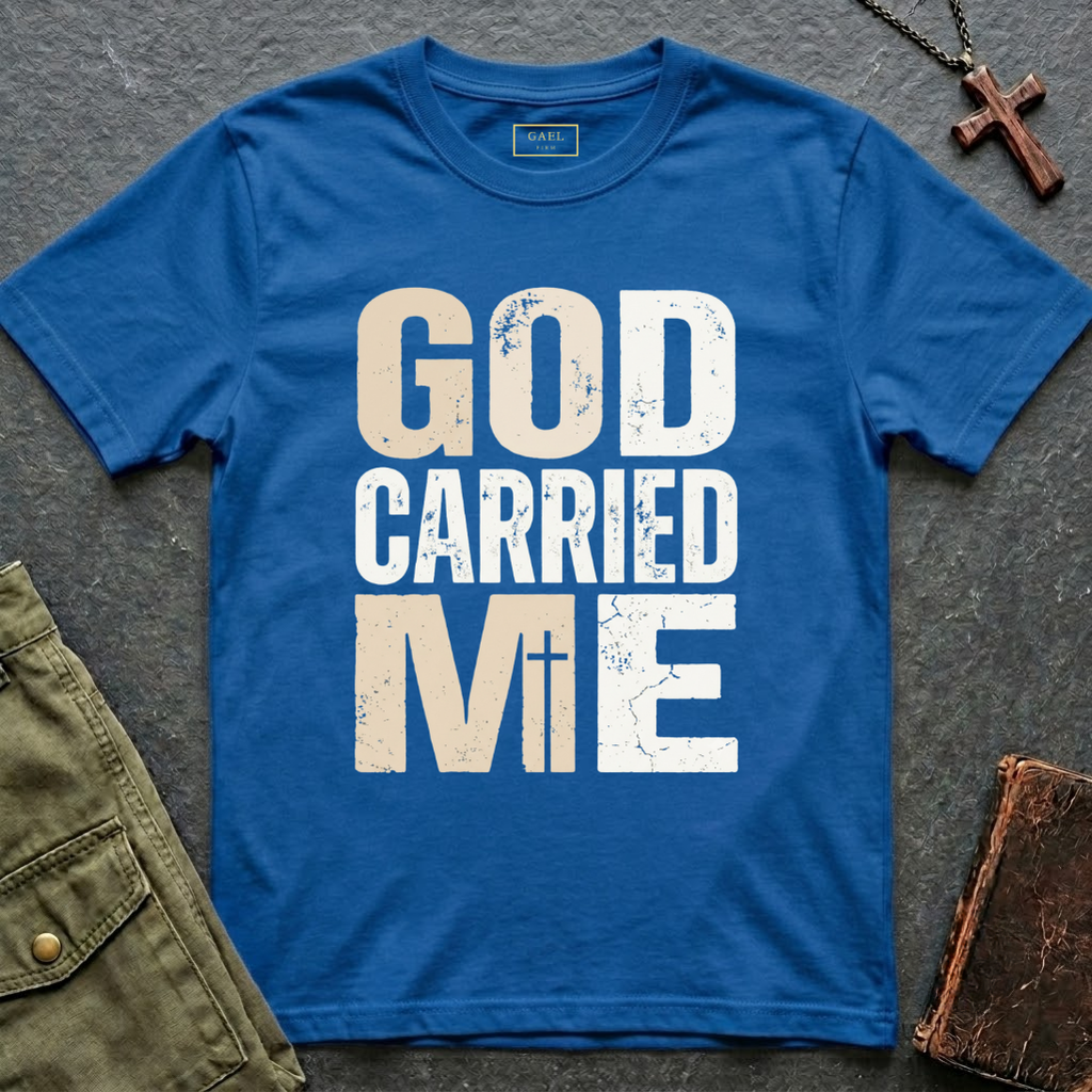 GOD CARRIED ME T-shirt